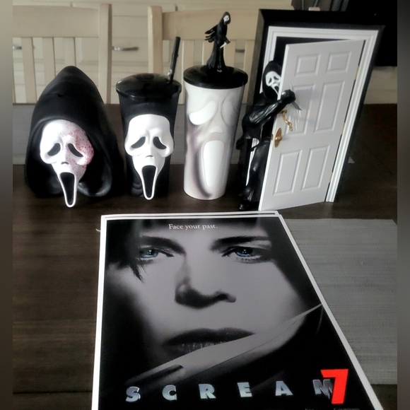amc Other - Scream 7 AMC Mega Bundle Ghostface Popcorn Buckets, Cups and poster 2026 Rare
